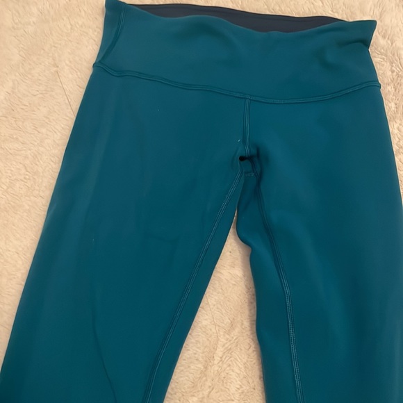 Lululemon Blue Reversible Leggings - Picture 8 of 8